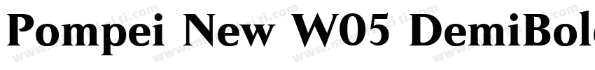 Pompei New W05 DemiBold Regular字体转换